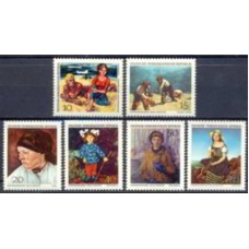 ALO1089N-SÉRIE PINTURAS DE MESTRES MODERNOS DA GALERIA DE DRESDEN - ALEMANHA ORIENTAL - 1968 - N