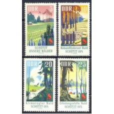 ALO1160M-SÉRIE PROTEÇÃO CONTRA INCÊNDIOS FLORESTAIS - ALEMANHA ORIENTAL - 1969 - MINT