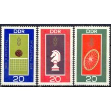 ALO1187M-SÉRIE CAMPEONATOS MUNDIAIS - ALEMANHA ORIENTAL - 1969 - MINT