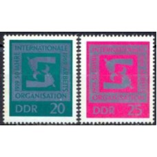 ALO1210M-SÉRIE 50º ANIVERSÁRIO DA ORGANIZAÇÃO INTERNACIONAL DO TRABALHO - ALEMANHA ORIENTAL - 1969 - MINT