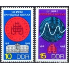 ALO1212M-SÉRIE 550º ANIVERSÁRIO DA UNIVERSIDADE DE ROSTOCK - ALEMANHA ORIENTAL - 1969 - MINT