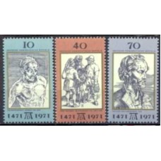 ALO1362M-SÉRIE 500º ANIVERSÁRIO DO NASCIMENTO DE ALBRECHT DURER - ALEMANHA ORIENTAL - 1971 - MINT
