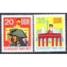 ALO1381M-SÉRIE 10º ANIVERSÁRIO DO MURO DE BERLIN - ALEMANHA ORIENTAL - 1971 - MINT