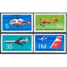 ALO1436M-SÉRIE AVIÕES DA RDA - ALEMANHA ORIENTAL - 1972 - MINT