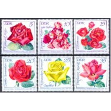 ALO1450M-SÉRIE EXPOSIÇÃO INTERNACIONAL DE ROSAS - ALEMANHA ORIENTAL - 1972 - MINT
