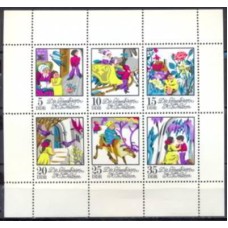ALO1493NF-MINIFOLHA CONTO DE ANDERSEN "A RAINHA DA NEVE" - ALEMANHA ORIENTAL - 1972 - N