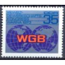 ALO1572N-SELO 8º CONGRESSO DA FEDERAÇÃO SINDICAL MUNDIAL - ALEMANHA ORIENTAL - 1973 - N