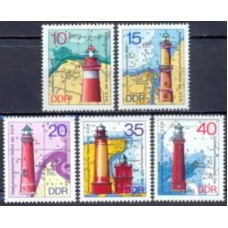 ALO1634N-SÉRIE FARÓIS EM SERVIÇO NA RDA I - ALEMANHA ORIENTAL - 1974 - N