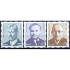 ALO1648N-SÉRIE PERSONALIDADES DO MOVIMENTO OPERÁRIO ALEMÃO II - ALEMANHA ORIENTAL - 1974 - N