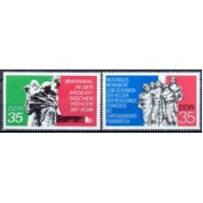 ALO1663N-SÉRIE MONUMENTOS DA RESISTÊNCIA À ALEMANHA NAZISTA - ALEMANHA ORIENTAL - 1974 - N