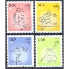 ALO1745N-SÉRIE 5ª SPARTAKÍADES DA JUVENTUDE - ALEMANHA ORIENTAL - 1975 - N