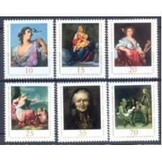ALO1863N-SÉRIE PINTURAS DA GALERIA DE DRESDEN - ALEMANHA ORIENTAL - 1976 - N