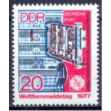 ALO1896N-SELO DIA INTERNACIONAL DAS TELECOMUNICAÇÕES - ALEMANHA ORIENTAL - 1977 - N