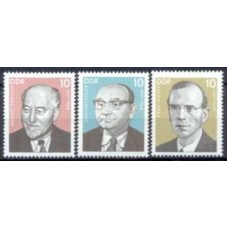 ALO1935N-SÉRIE PERSONALIDADES DO MOVIMENTO OPERÁRIO ALEMÃO V - ALEMANHA ORIENTAL - 1977 - N