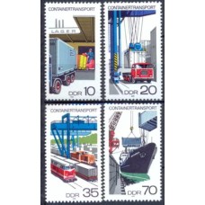 ALO1995N-SÉRIE TRANSPORTES POR CONTAINERES - ALEMANHA ORIENTAL - 1978 - N