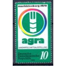ALO2093N-SELO EXPOSIÇÃO AGRÍCOLA DA RDA - ALEMANHA ORIENTAL - 1979 - N