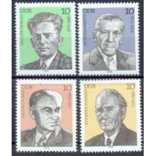 ALO2118N-SÉRIE PERSONALIDADES DO MOVIMENTO OPERÁRIO ALEMÃO VI - ALEMANHA ORIENTAL - 1979 - N