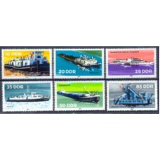 ALO2306N-SÉRIE BARCOS FLUVIAIS DA RDA - ALEMANHA ORIENTAL - 1981 - N