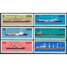ALO2358N-SÉRIE NAVIOS DE ALTO MAR DA RDA - ALEMANHA ORIENTAL - 1982 - N