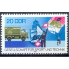 ALO2364N-SELO 30º ANIVERSÁRIO DA ASSOCIAÇÃO PELO ESPORTE E A TÉCNICA - ALEMANHA ORIENTAL - 1982 - N