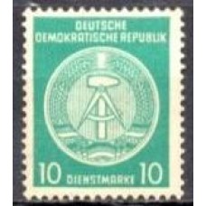 ALOS030N-SELO DE SERVIÇO COMPASSO, 10P - ALEMANHA ORIENTAL - 1956 - N