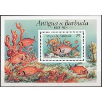 ANBB0153M-BLOCO PEIXES I - ANTIGUA E BARBUDA - 1990 - MINT ANBB0153M-BLOCO PEIXES I - ANTIGUA E BARBUDA - 1990 - MINT