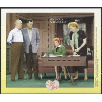 ANBB0489M-BLOCO SÉRIE TELEVISIVA I LOVE LUCY I - ANTIGUA E BARBUDA - 2001 - MINT ANBB0489M-BLOCO SÉRIE TELEVISIVA I LOVE LUCY I - ANTIGUA E BARBUDA - 2001 - MINT