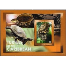 ANBB0692M-BLOCO TARTARUGAS - ANTIGUA E BARBUDA - 2012 - MINT