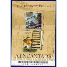 BL0127M-BLOCO CASA DE SANTOS DUMONT - A ENCANTADA - 2002 - MINT BL0127M-BLOCO CASA DE SANTOS DUMONT - A ENCANTADA - 2002 - MINT