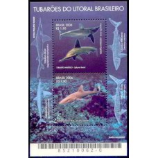 BL0144M-BLOCO TUBARÕES DO LITORAL BRASILEIRO - 2006 - MINT BL0144M-BLOCO TUBARÕES DO LITORAL BRASILEIRO - 2006 - MINT
