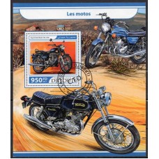 DJIB0186U-BLOCO MOTOCICLETAS ANTIGAS - ROYAL ENFIELD BULLET 500 - DJIBUTI - 2017 - U