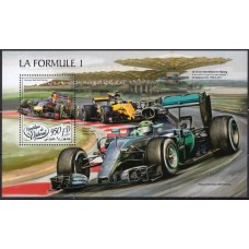 DJIB0281M-BLOCO FÓRMULA 1 - EQUIPE RED BULL - DJIBUTI - 2018 - MINT
