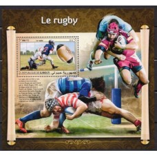 DJIB0334M-BLOCO RUGBY - DJIBUTI - 2018 - MINT