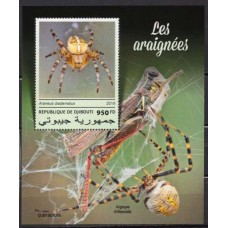 DJIB0422M-BLOCO ARANHAS - DJIBUTI - 2019 - MINT