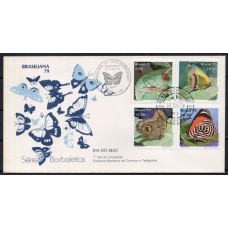 FD0179.02-FDC DIA DO SELO - BORBOLETAS - 1979 - CPD PARANÁ E CBC CURITIBA