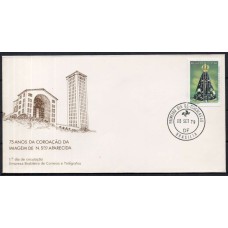 FD0182.01-FDC 75 ANOS DA COROAÇÃO DA IMAGEM DE NOSSA SENHORA APARECIDA - 1979 - CPD BRASÍLIA