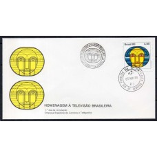 FD0196.01-FDC HOMENAGEM À TELEVISÃO BRASILEIRA - 1980 - CPD E CBC RIO DE JANEIRO