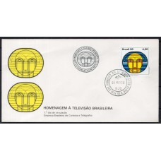 FD0196.04-FDC HOMENAGEM À TELEVISÃO BRASILEIRA - 1980 - CPD E CBC SÃO JOSÉ DO RIO PRETO
