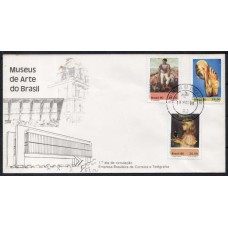 FD0198.01-FDC MUSEU DE ARTE DO BRASIL - 1980 - CPD RIO DE JANEIRO - UM POUCO AMASSADO