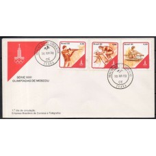 FD0202.01-FDC OLIMPÍADAS DE MOSCOU - 1980 - CPD CEARÁ