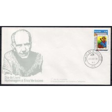 FD0209.01-FDC DIA DO LIVRO - HOMENAGEM A ÉRICO VERÍSSIMO - 1980 - CPD RIO DE JANEIRO