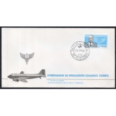 FD0244.01-FDC HOMENAGEM AO BRIGADEIRO EDUARDO GOMES - 1982 - CPD SÃO JOSÉ DO RIO PRETO