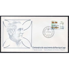 FD0245.01-FDC CENTENÁRIO DO NASCIMENTO DE HENRIQUE LAGE - 1982 - CPD SÃO JOSÉ DO RIO PRETO
