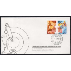 FD0247.02-FDC CENTENÁRIO DA DESCOBERTA DO BACILO DE KOCH - 1982 - CPD SÃO JOSÉ DO RIO PRETO