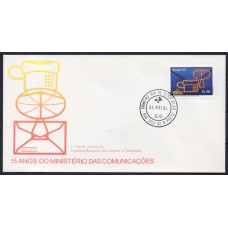 FD0251.01-FDC 15 ANOS DO MINISTÉRIO DAS COMUNICAÇÕES - 1982 - CPD SÃO JOSÉ DO RIO PRETO