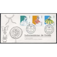 FD0262.01-FDC INDUMENTÁRIAS DE ORIXÁS - 1982 - CPD SÃO JOSÉ DO RIO PRETO