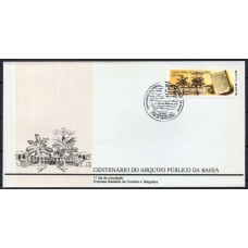 FD0489.02-FDC CENTENÁRIO DO ARQUIVO PÚBLICO DO ESTADO DA BAHIA - 1990 - CBC SALVADOR