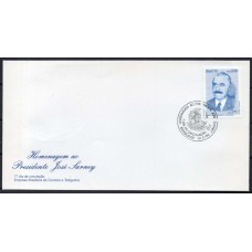 FD0496.02-FDC HOMENAGEM AO PRESIDENTE JOSÉ SARNEY - 1990 - CBC BRASÍLIA