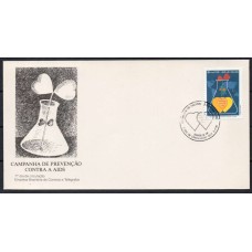 FD0498.02-FDC DIA MUNDIAL DA SAÚDE - CAMPANHA DE PREVENÇÃO CONTRA A AIDS - 1990 - CBC BRASÍLIA