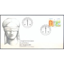 FD0537.01-FDC CINQUENTENÁRIO DA JUSTIÇA DO TRABALHO - 1991 - CBC BRASÍLIA